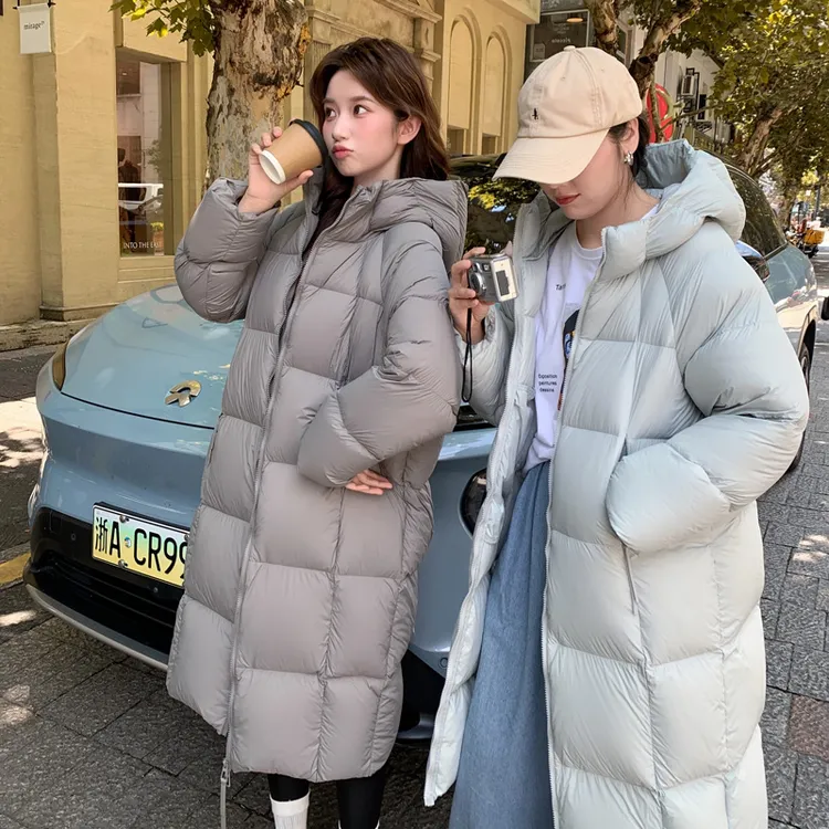 长款棉服棉袄过膝中长款韩版冬季加厚百搭女士宽松保暖时尚棉服
