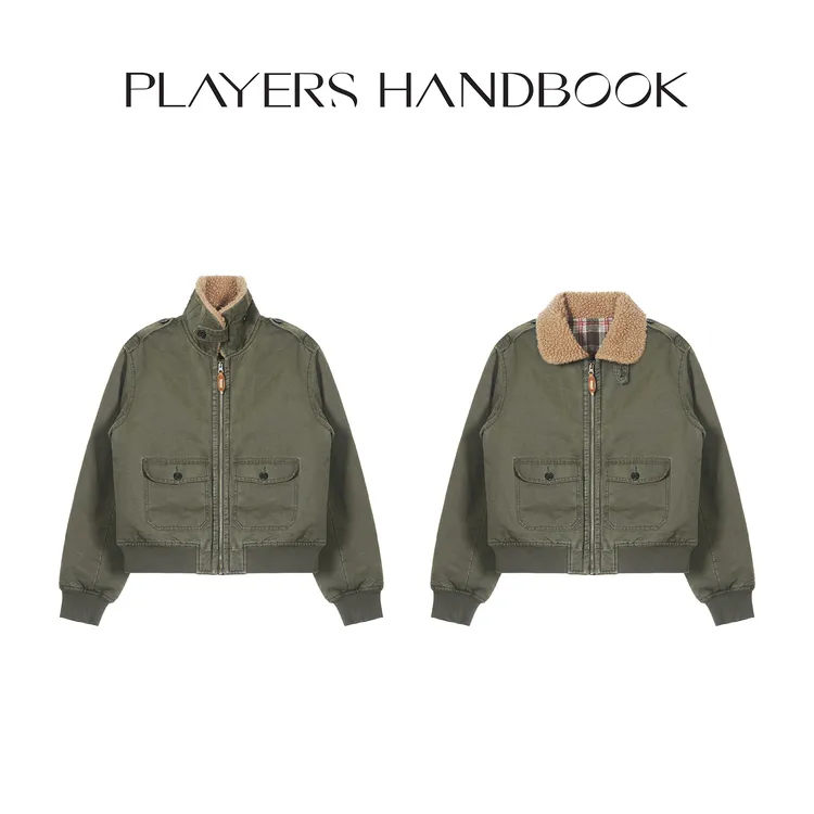 PH《飞行至上》美式复古时尚百搭羊毛领飞行员工装棉服外套PH6230