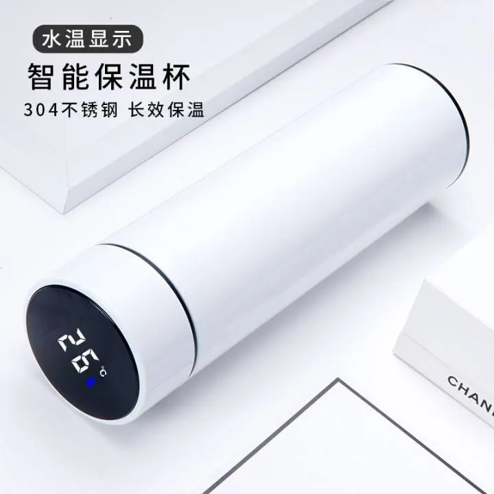 食品级304不锈钢大容量保温杯茶水分离便携智能水杯高档杯车载杯