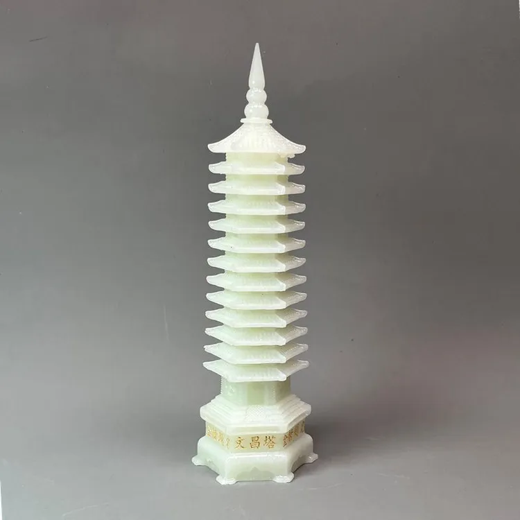 夜光石十三层13层文昌塔摆件工艺品客厅柜子书房桌面送孩子上学
