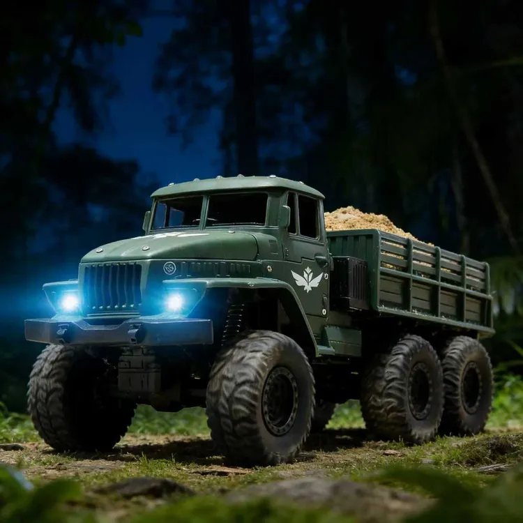 RC六轮军事军卡越野遥控车电动攀爬四驱汽车高速儿童男女孩玩具