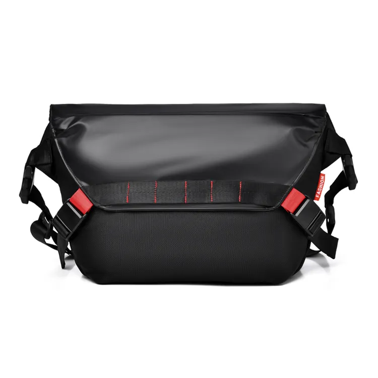 机能风男士斜挎包2025新款时尚运动骑行单肩包多功能户外防水背包