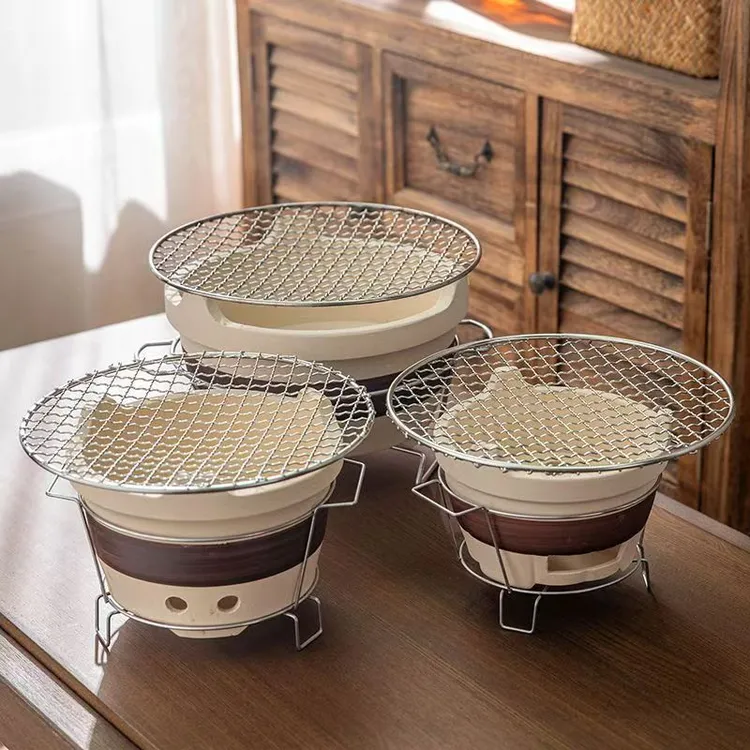 烧烤炉围炉煮茶家用室内老式打边炉网红烤火炉子木炭泥炉户外碳炉