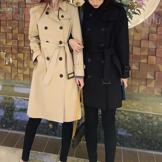 卡其色风衣女装 2025年春秋新款小个子中长款时尚英伦风外套