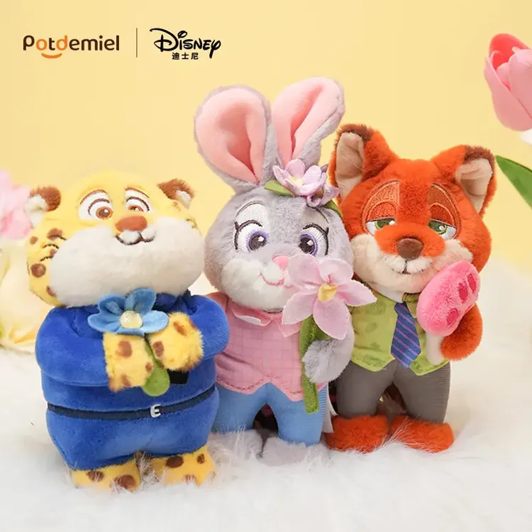 迪士尼正版授权疯狂动物城朱迪尼克豹警官花花挂件摆件挂饰送女生