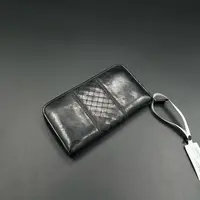 （jp）116 Bottega Veneta BV 黑色拼接编织钱包 均码/95新/6400