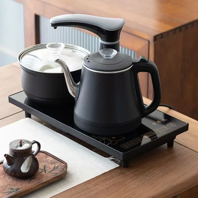 全自动上水电热烧水壶嵌入式自吸水烧水壶茶吧机台式桌面茶具全套