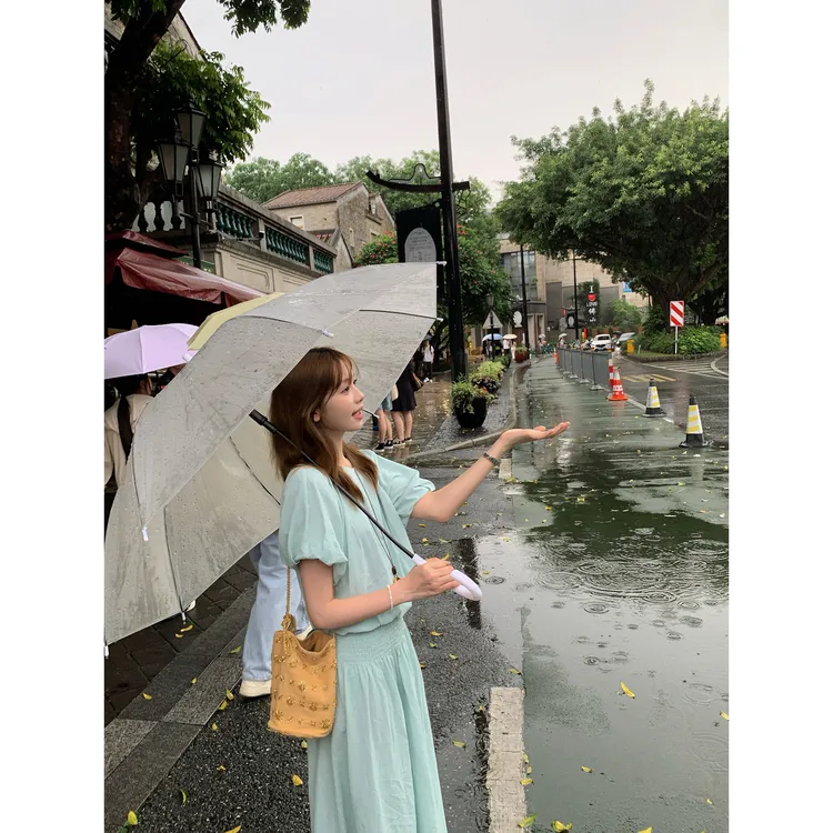 切糕自制【昨日青空】小个子气质套装宽松上衣半裙出片漂亮衣服松弛