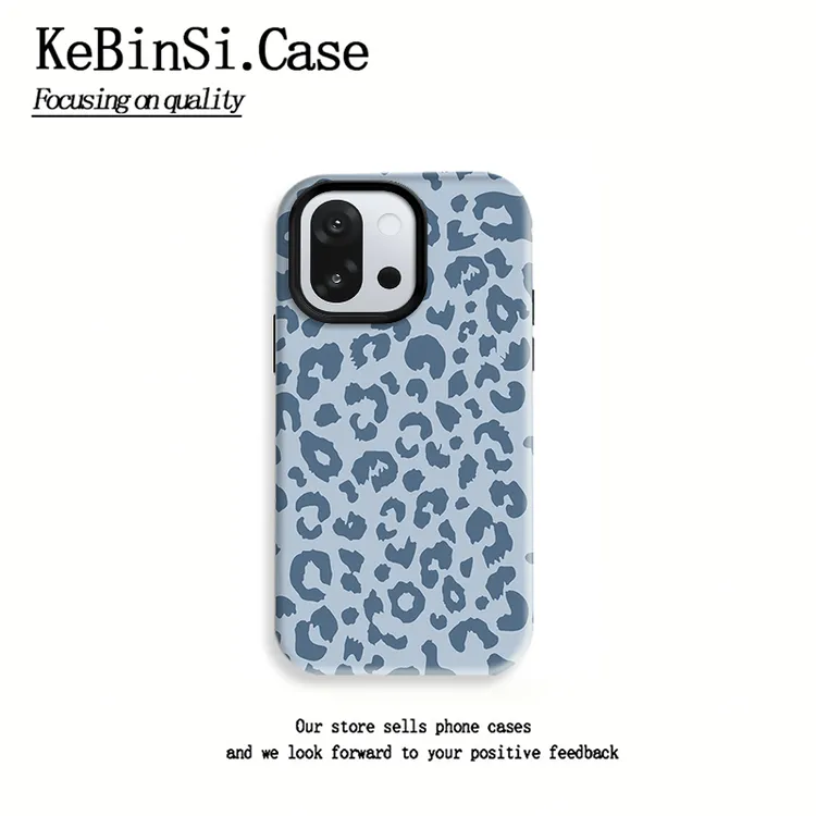 蓝色豹纹适用一加13T手机壳ins一加12/11高档一加Ace5Pro防摔Ace3