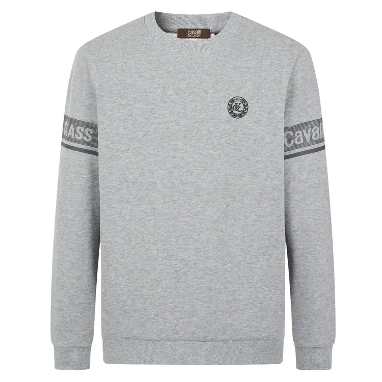 Cavalli Class25秋提花休闲卫衣秋冬加绒纯色上衣RWC278