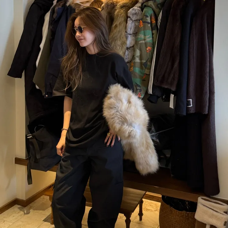 【CHUMINGMING】短袖时尚《大白》休闲百搭字母T恤LX32