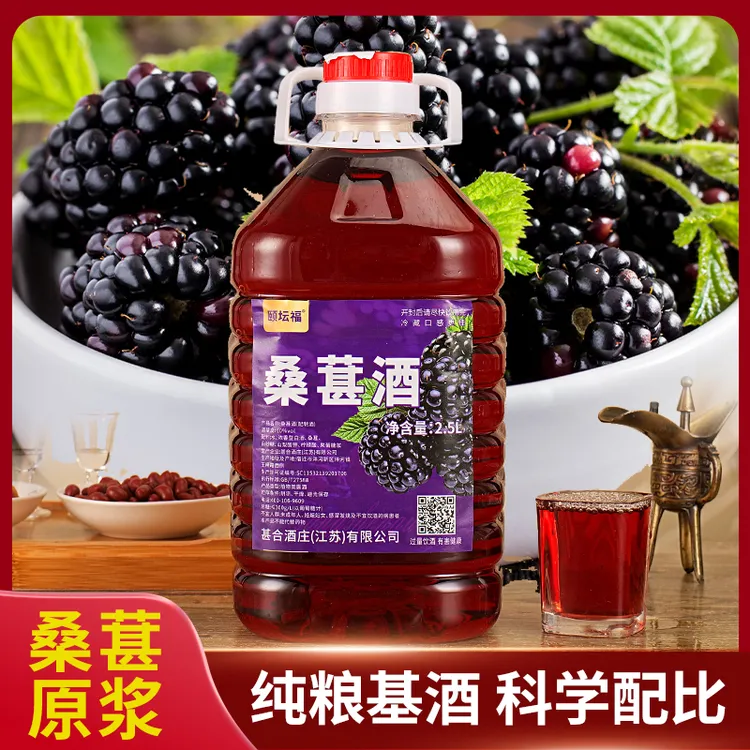 正宗桑葚酒2500ml大桶10度果酒鲜果酿造纯粮酒