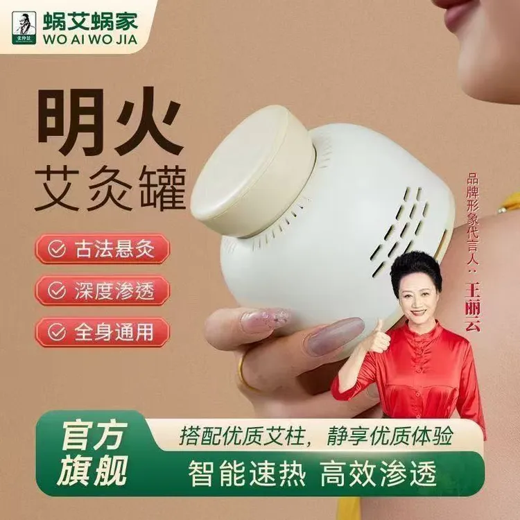 多功能便携无烟艾灸罐随身艾灸家用艾柱熏蒸仪全身通用.商品图