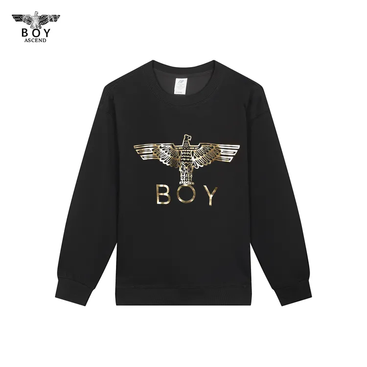 直播【BOY-ASCEND系列】正品纯棉重磅圆领卫衣情侣上衣美式休闲卫衣