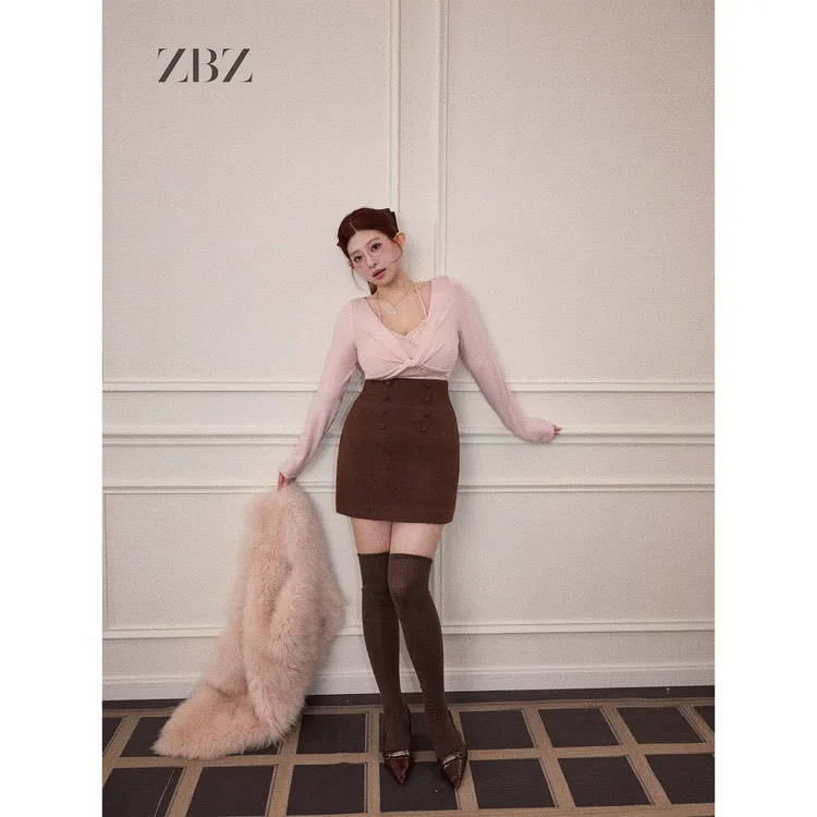 周白子 10/31 20:00pm新品【灯笼裙】10%羊毛半裙ZTBQ1876