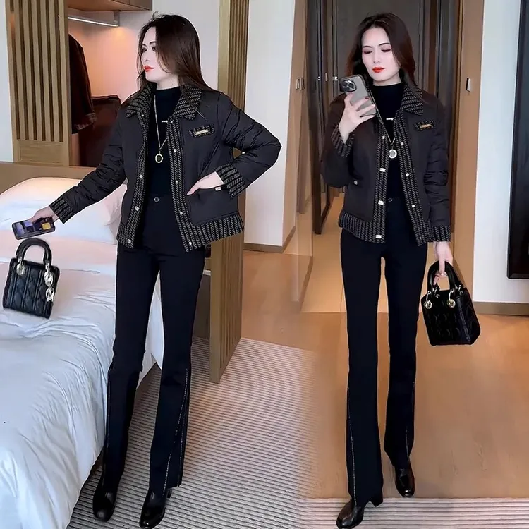 短款棉服女秋冬2025新款时尚洋气高级感外套小个子保暖小棉袄棉衣
