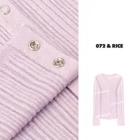 072 & RICE【素兰打底】巴素兰羊毛+醋酸 秋季休闲圆领上衣 35922