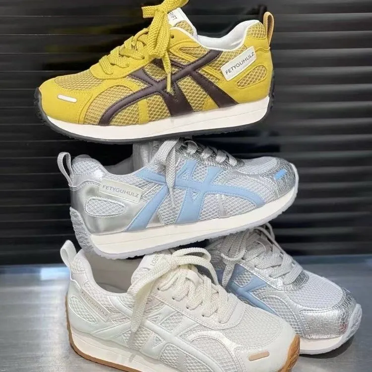 单鞋女款2025新款爆款高级感时尚百搭气质增高运动鞋轻奢休闲鞋女