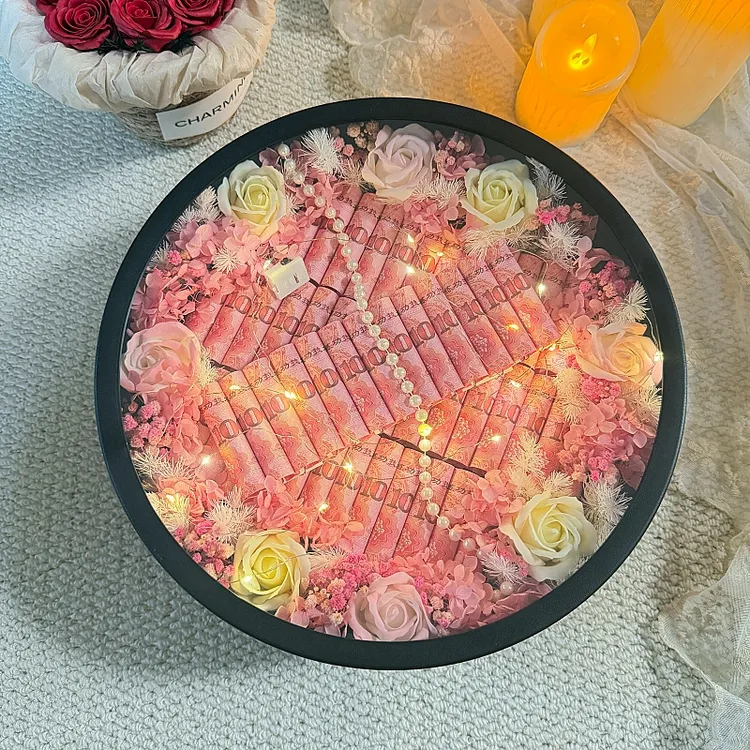情人节超大礼品盒玫瑰花盒香皂花送女友闺蜜妈妈生日七夕元旦礼物