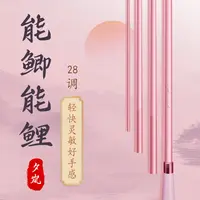 夕岚·鲫28调全涂装粉色鲫鱼竿超轻超硬高碳素综合台钓杆女生鱼竿