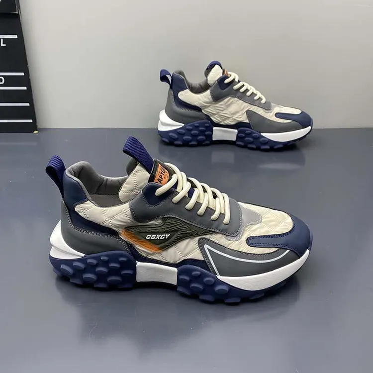 dqvo潮牌男鞋夏季舒适休闲运动阿甘鞋男士旅游厚底增高老爹鞋潮鞋