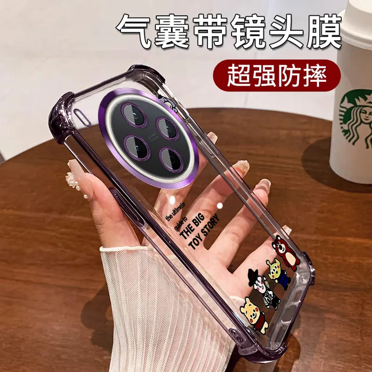 动漫风适用vivoy500pro手机壳四角防摔透明全包带镜头膜Y500Pro女