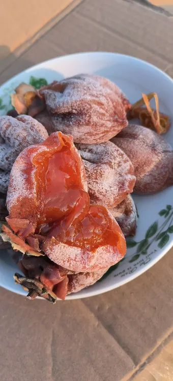 小果土豆家柿子1斤装事物自家的12到14个