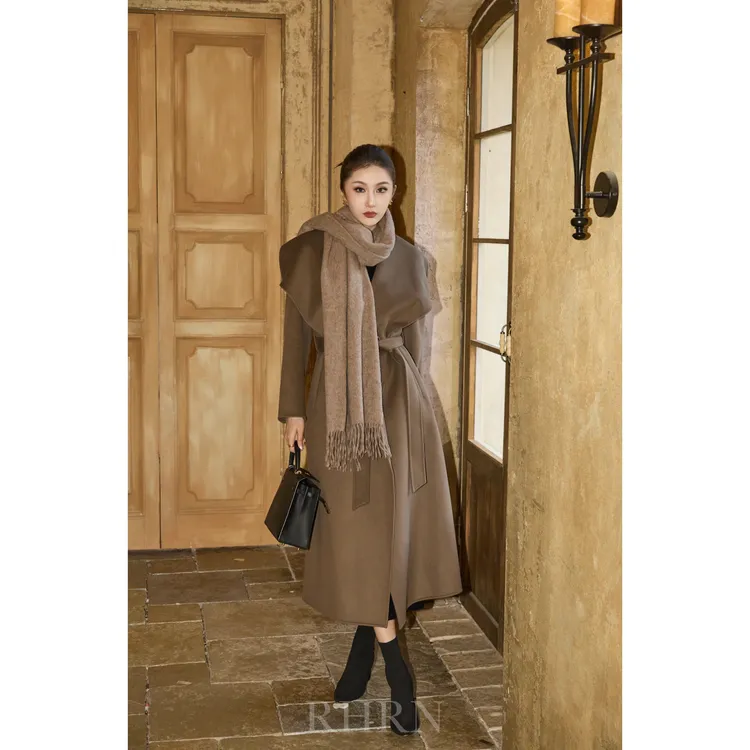 RHRN 臻粹山羊绒 经典双面大翻领大衣