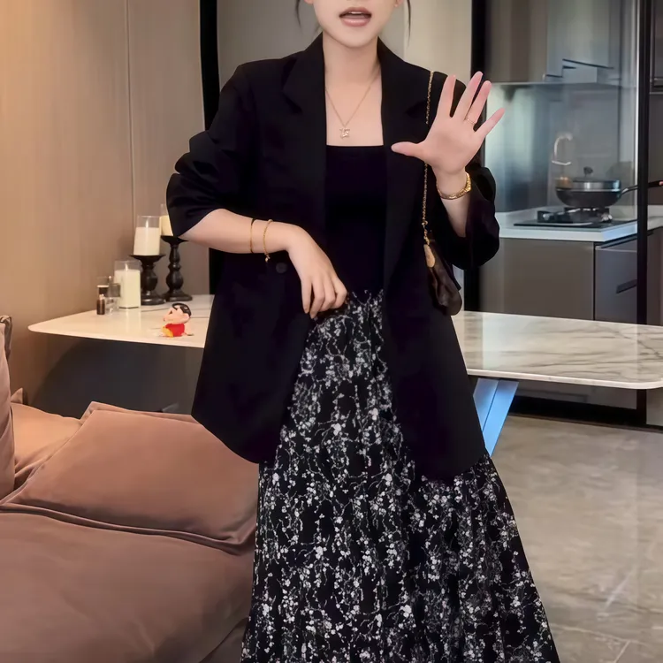 高级感小个子西装外套女洋气显瘦百搭气质2025春季新款时尚西服潮