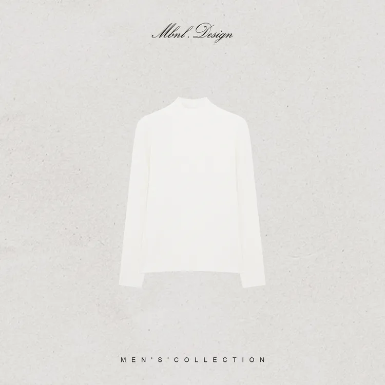 MBNL-F「Rib 坑条纹」秦磊男装430g100绵羊毛定织毛衣LL-WSY1237