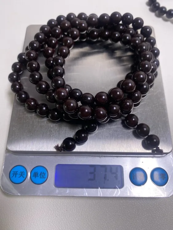印度小叶紫檀多圈手串8mm108颗念珠项链手串盘玩珍藏正品保证