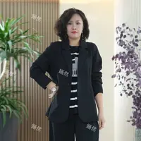 意大利Microtex系列进口棉西装女大码显瘦西服秋季弹力小蛮腰外套