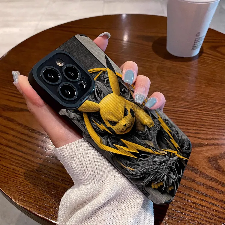 适用苹果iPhone16ProMax新款15硅胶14防摔13手机壳X质感视觉皮卡