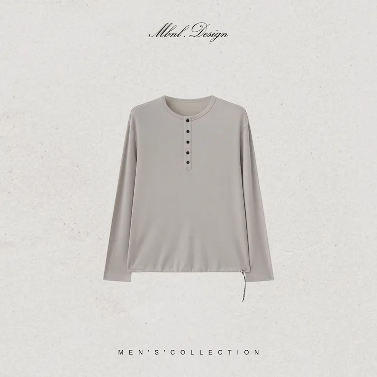 MBNL-F「Heritage」秦磊男装绵羊毛混纺半开圆领长袖LL-WSY1169