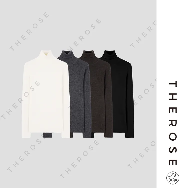 之柔【叠搭伴侣 高领】18针简约气质可机洗羊毛针织衫修身打底上衣