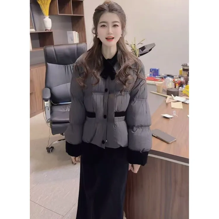 『温柔千金X』设计显瘦百搭时尚羽绒服25308