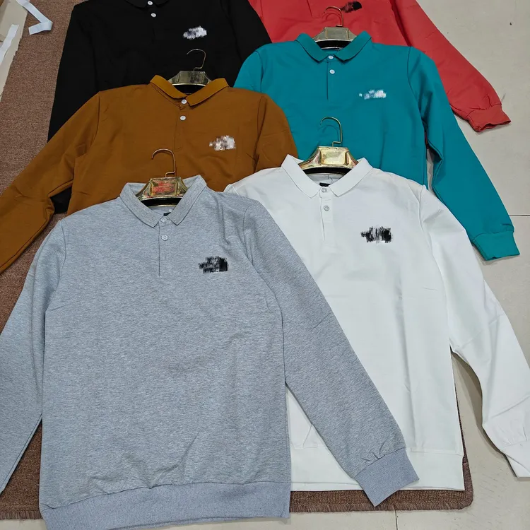长袖青春活力纯色短袖夏季Polo衫休闲情侣运动时尚男款宽松
