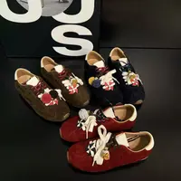 复古磨砂皮平底休闲鞋