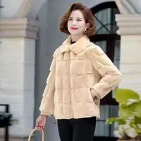 7408-时尚年轻妈妈秋冬装外套上衣女加厚大衣 【老仓库5楼西】