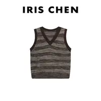 IRIS CHEN 交响曲 2025秋冬“精纺绵羊毛”学院减龄针织马甲25MJ850