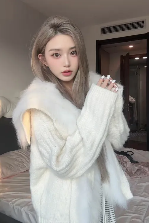 【莫慌妹妹专属】‘留洋千金’狐狸毛车条海军领洋气设计师外套