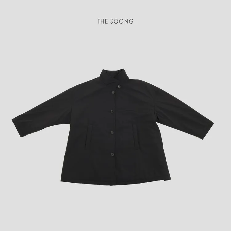 THESOONG|"极简本质"经典羊毛轻盈保暖中长款棉服外套HWFY8349