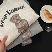 Dear无辜小狗圆领卫衣ZE 9493