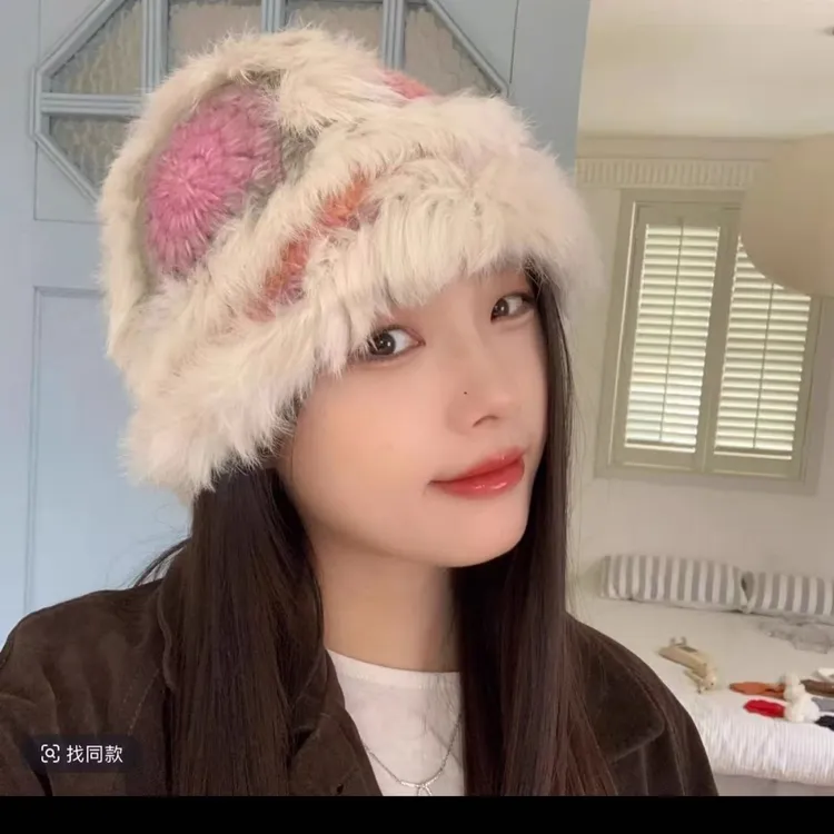 【大头围兔毛】针织国潮醒狮帽秋冬季帽子保暖毛绒帽百搭包头保暖帽