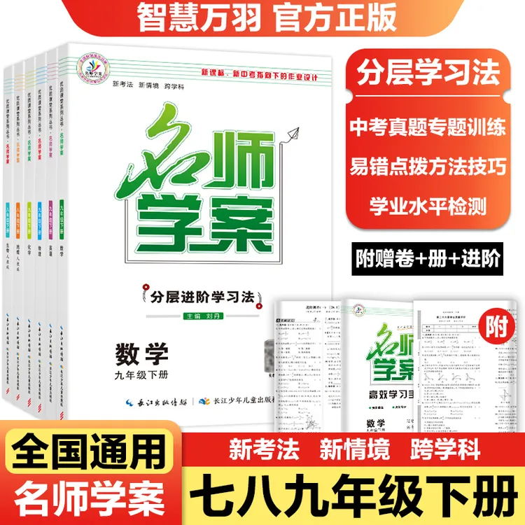 【全国通用】2026春新版名师学案七八九年级下册全套人教版练习册