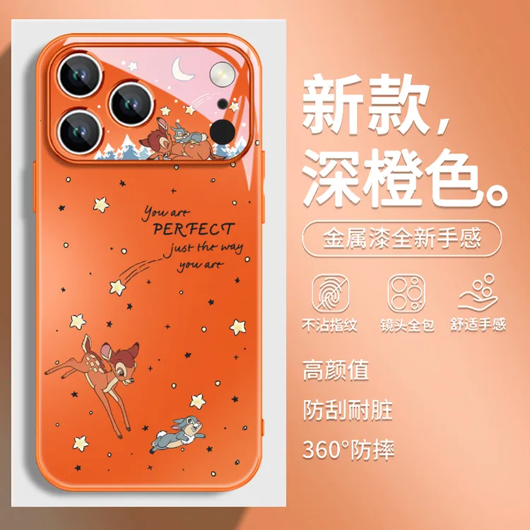适用于苹果17pro卡通可爱小鹿斑比iPhone17promax网红超火手机壳