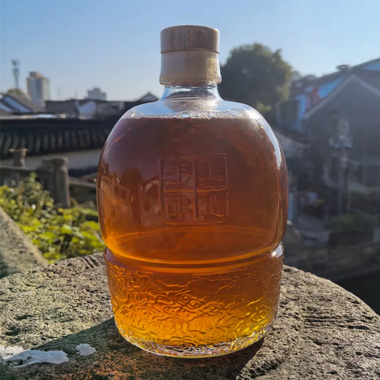 无焦糖色 绍兴产黄酒 花雕王 半甜型 1.5L三斤坛装 糯米 陈年老酒