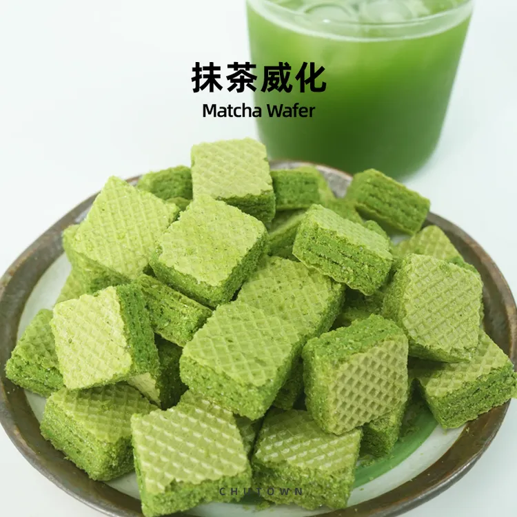 初透抹茶威化饼干 茶味厚重 抹茶WAFERS饼干