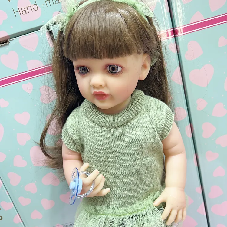 紫萝公主重生娃娃安抚陪伴女孩洋娃娃搪胶女孩玩具生日礼物彩盒装