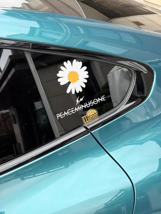 权志龙小雏菊个性创意汽车贴纸藤原浩潮流改装车身贴摩托车贴纸